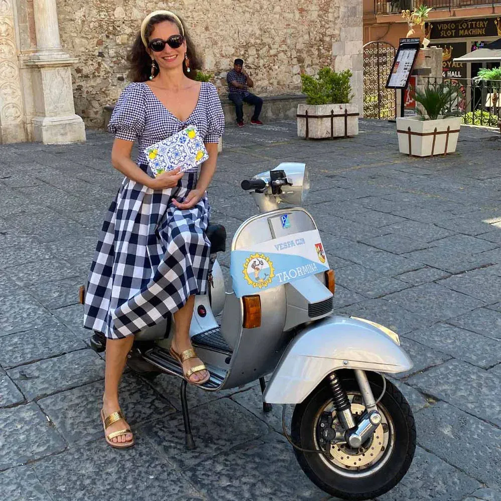 Personalized Caltagirone Limone Clutch Bag