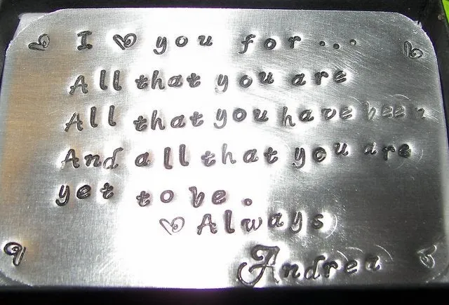 Personalized wallet insert,  Wallet card for dad, grooms message card for wallet, custom hand stamped gift for him handstamped jewelry