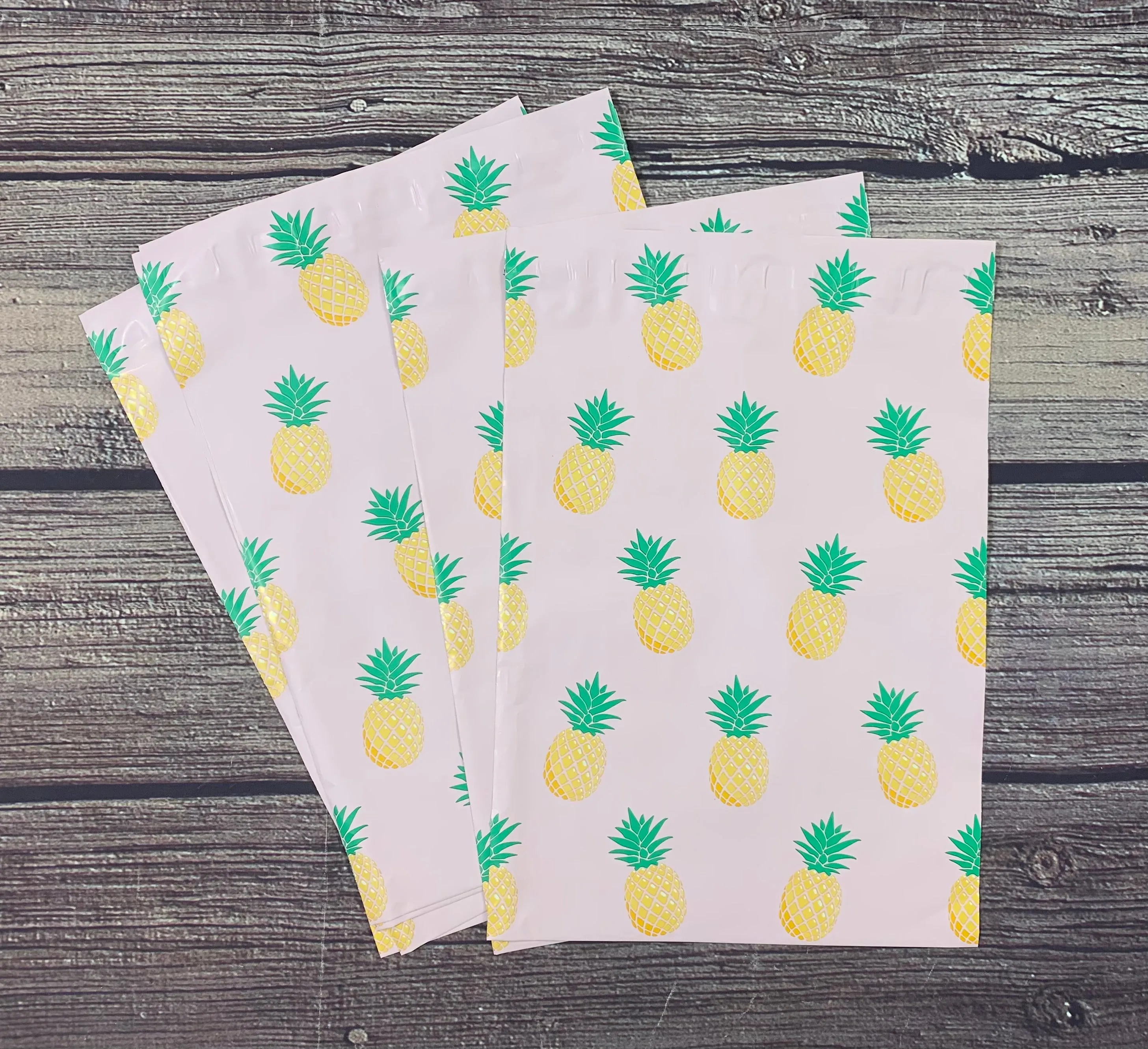 Pineapple 10x13 premium poly mailer - set of 10