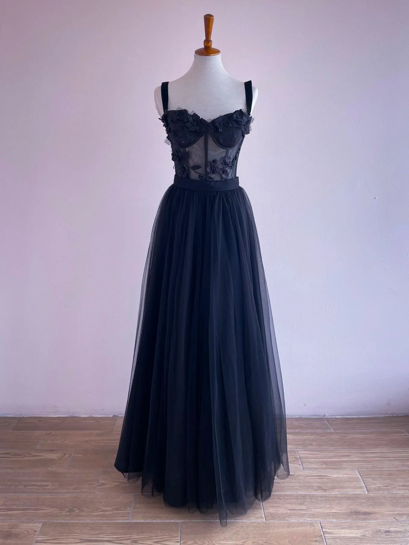 Pink Bustier and Tulle Skirt Set