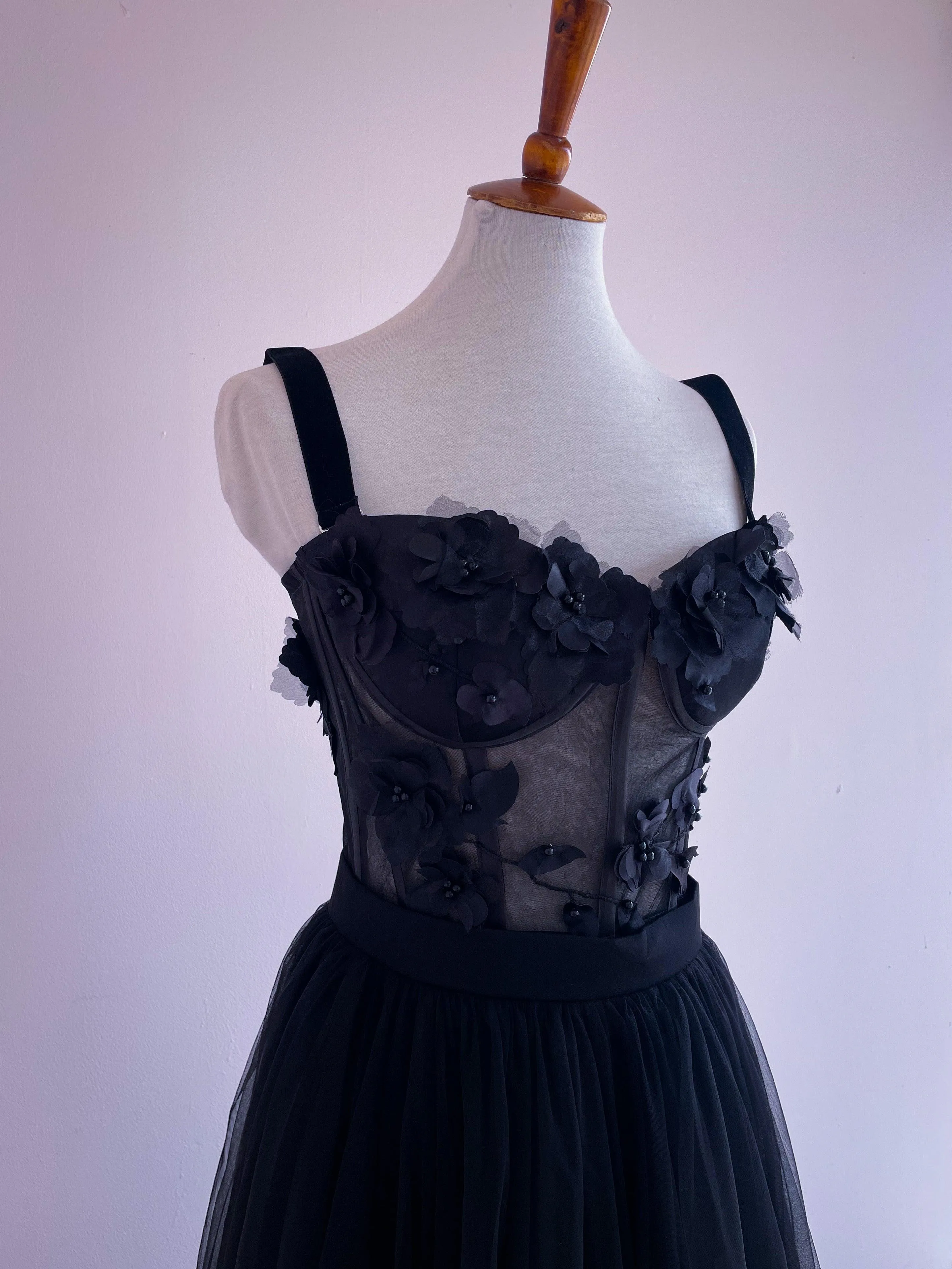 Pink Bustier and Tulle Skirt Set