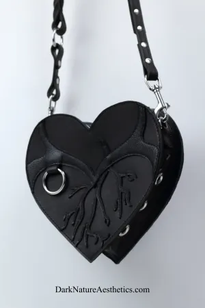 Pitch Black "Breaking Heart" Shoulder Bag