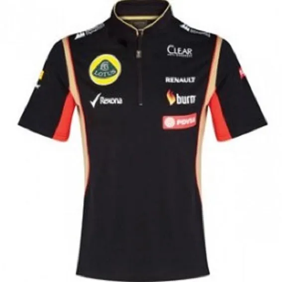 POLO Shirt Zip Formula One 1 Lotus F1 Team NEW! PDVSA Sponsor 2014/5 XSmall