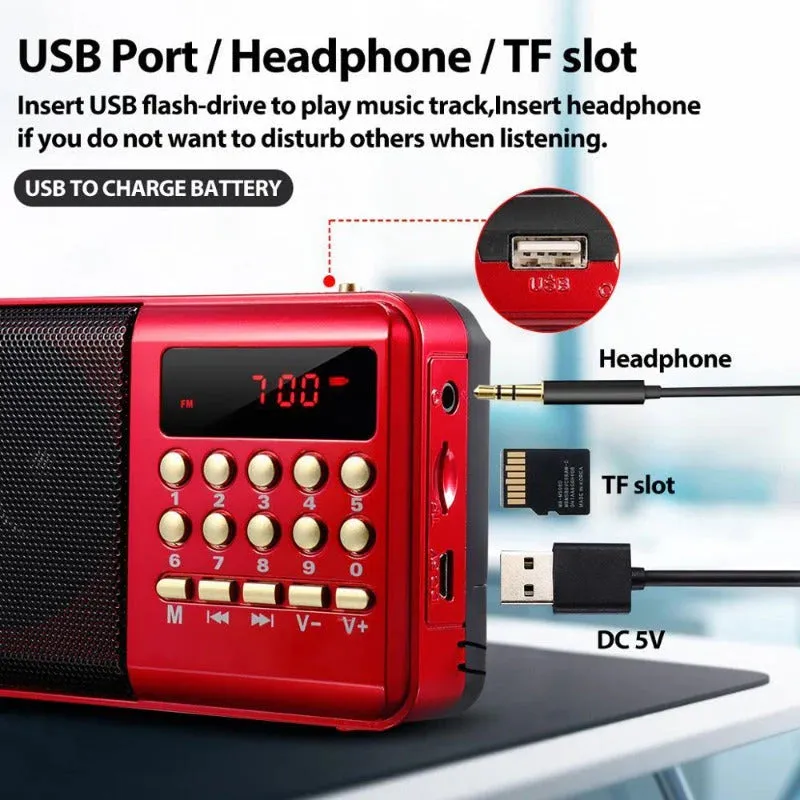 Portable Handheld Digital FM Radio