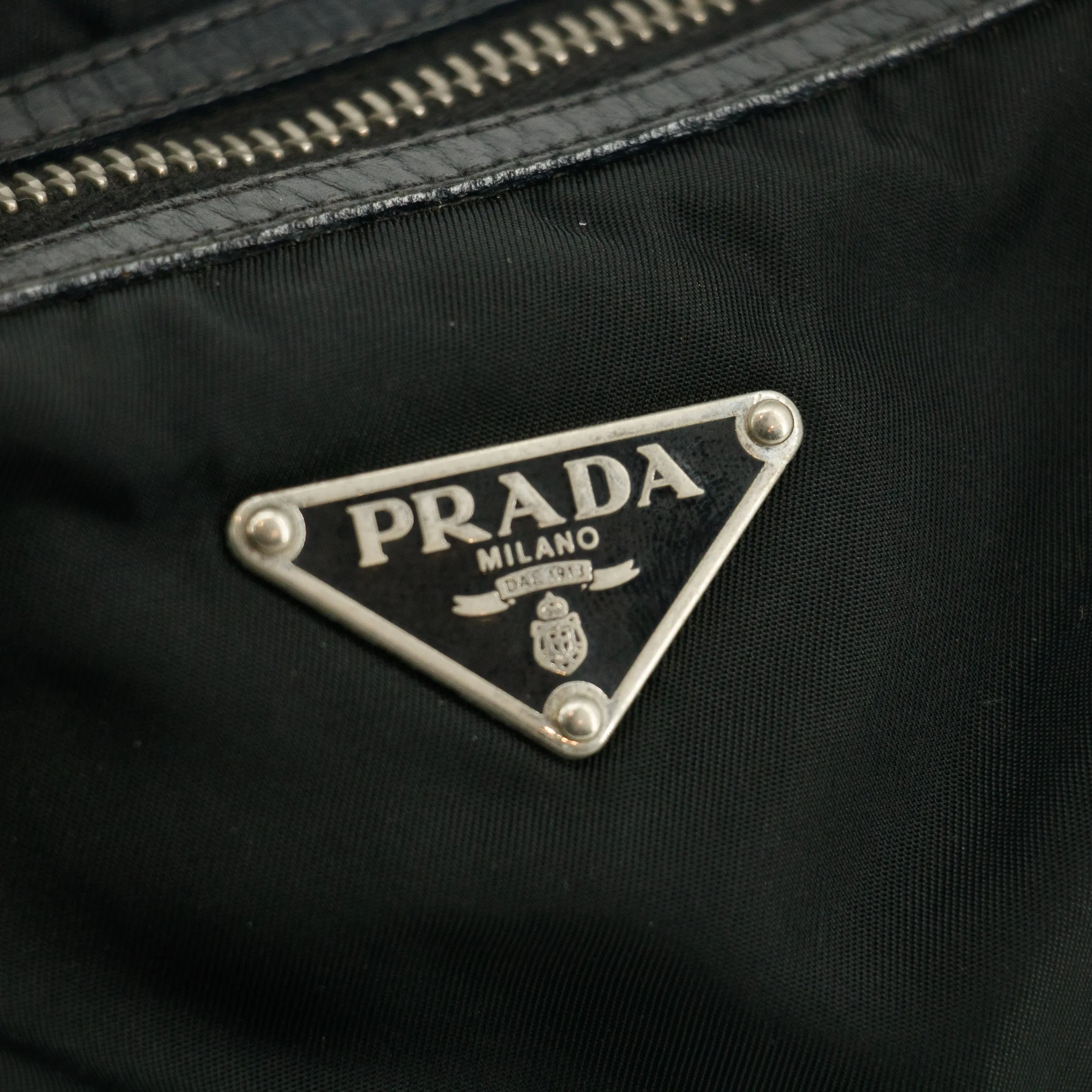 Prada Nylon Tessuto Black One Shoulder Bag #2802