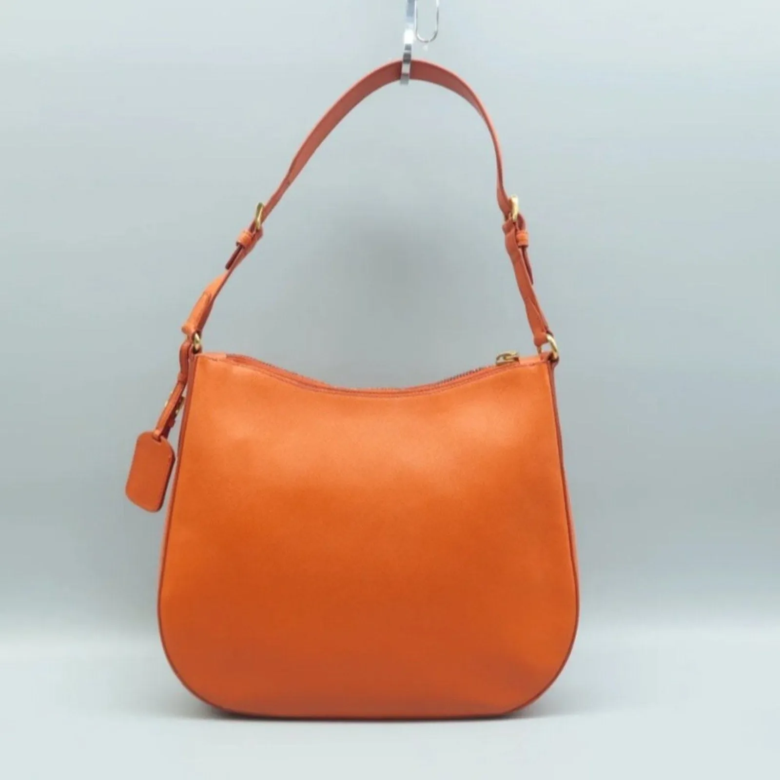 Prada Orange leather Shoulder Bag