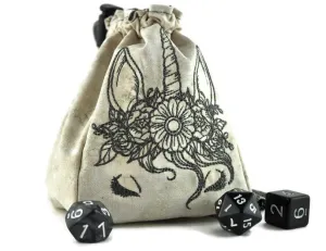 Pretty unicorn dice bag