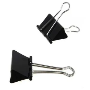Q-Connect 24mm Black Foldback Clip (10 Pack) KF01283