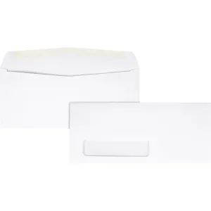 Quality Park White Woven Window Envelopes