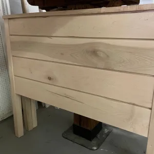 Queen Shiplap Bed- UNPAINTED