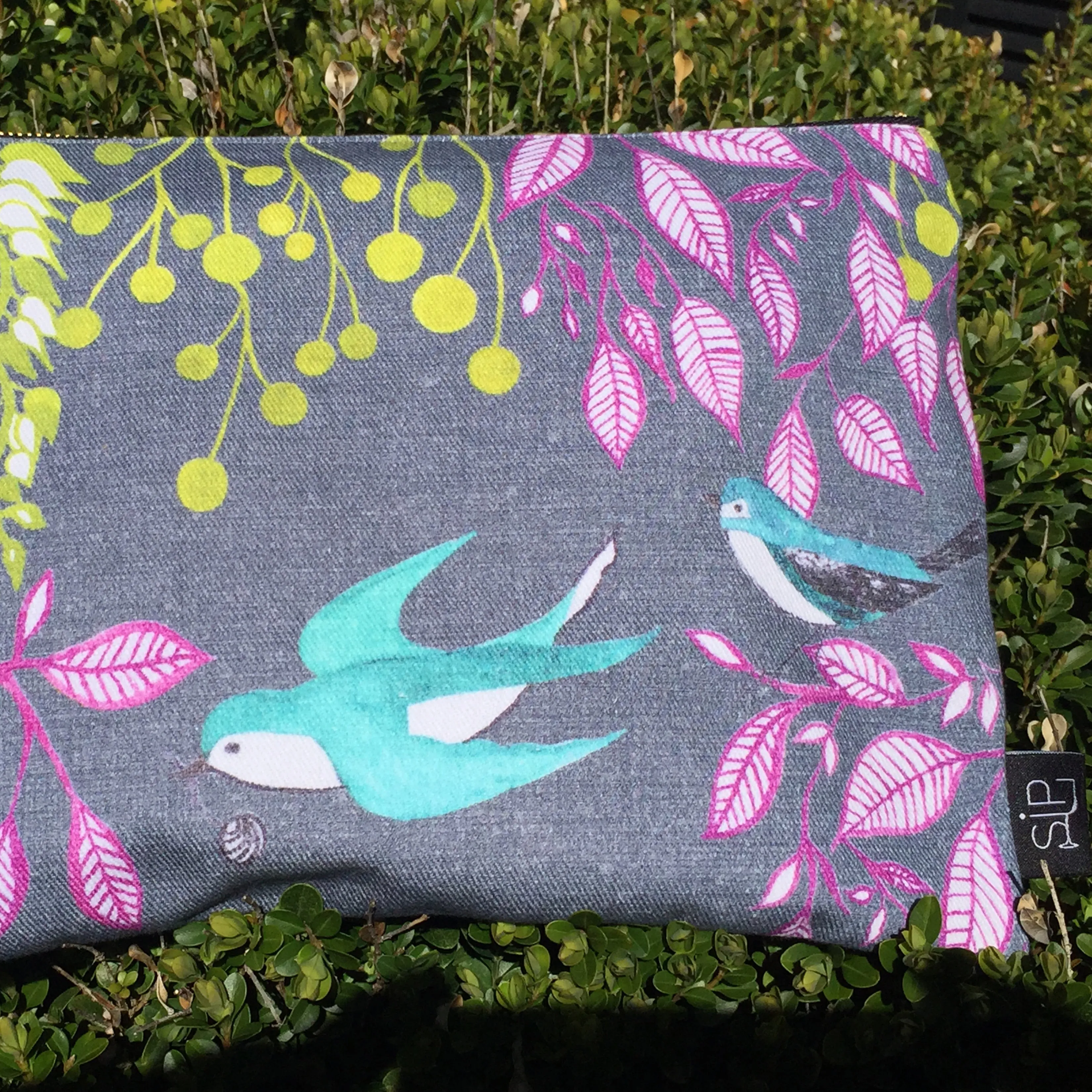 "Bird Dance" Clutch Bag