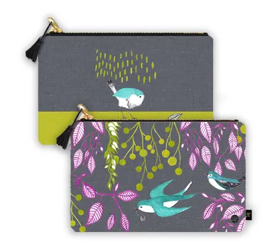 "Bird Dance" Clutch Bag