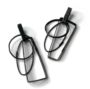 "Oxidized Silver Clip-On"