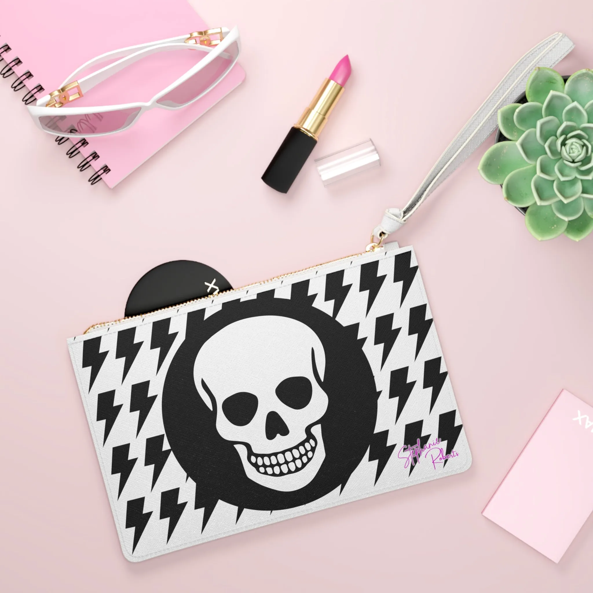 "Sir Skull Smiley" Clutch Bag
