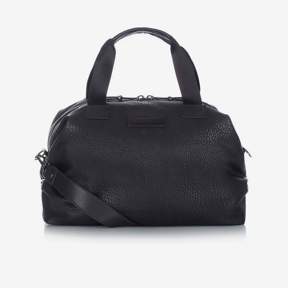 Raf Vegan Leather Holdall Baby Changing Bag (Black)