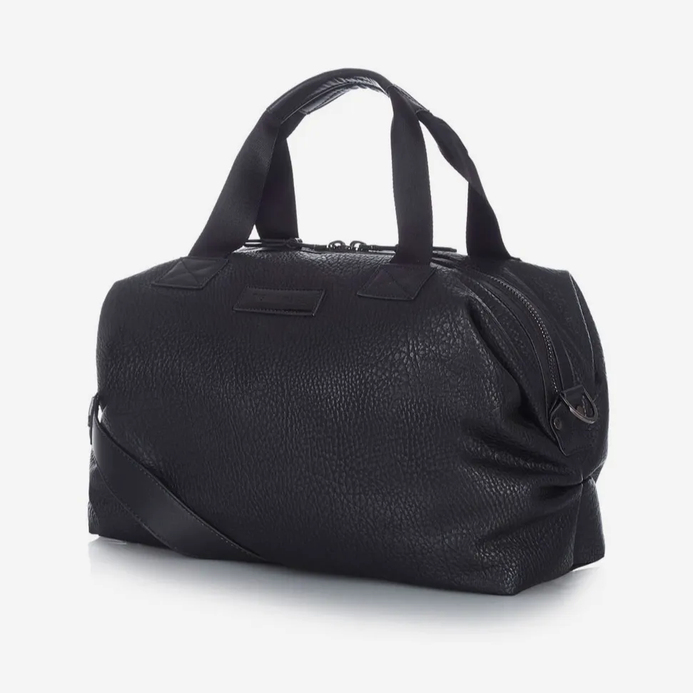 Raf Vegan Leather Holdall Baby Changing Bag (Black)