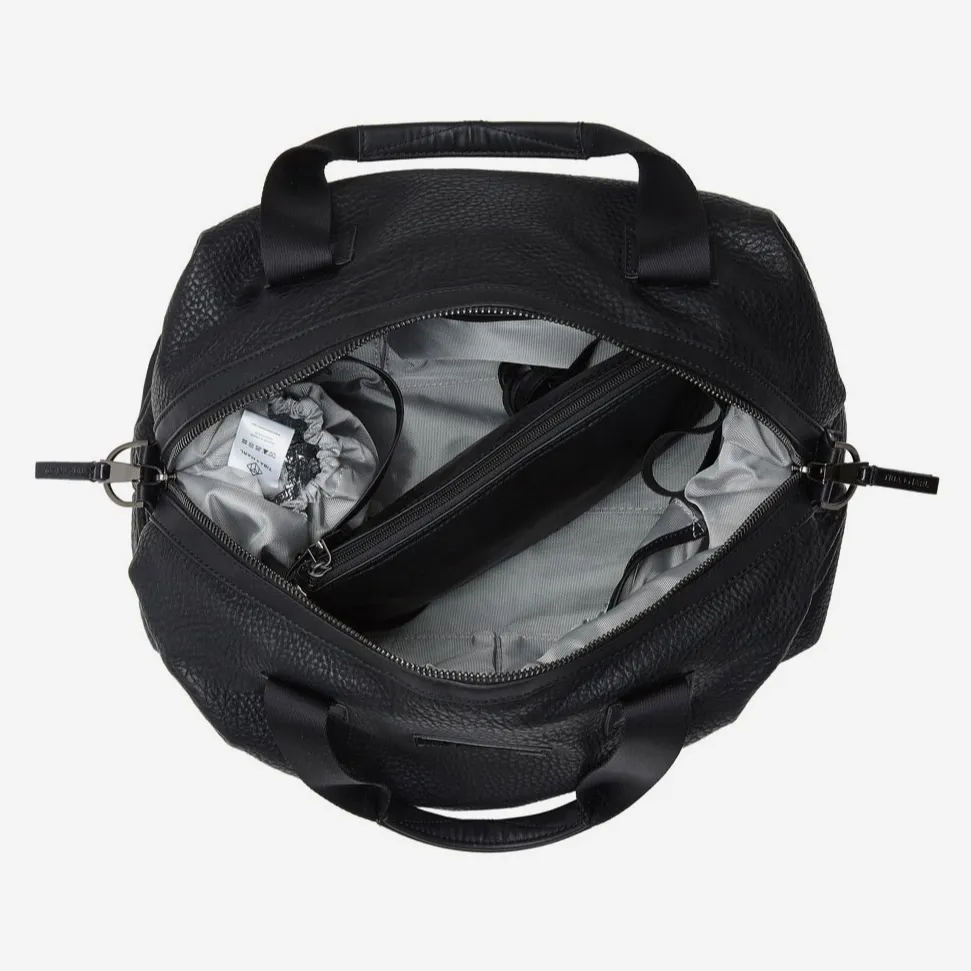 Raf Vegan Leather Holdall Baby Changing Bag (Black)