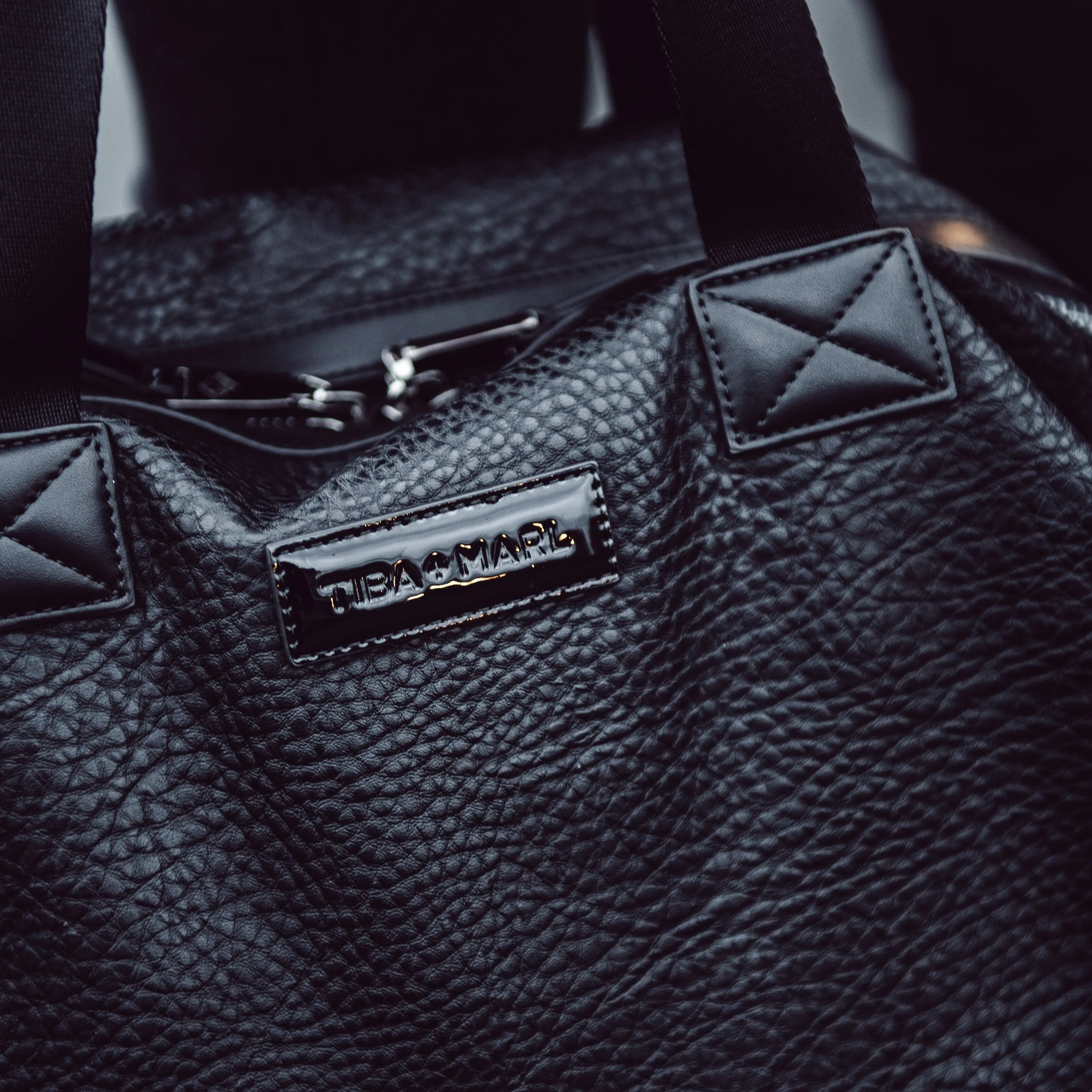 Raf Vegan Leather Holdall Baby Changing Bag (Black)