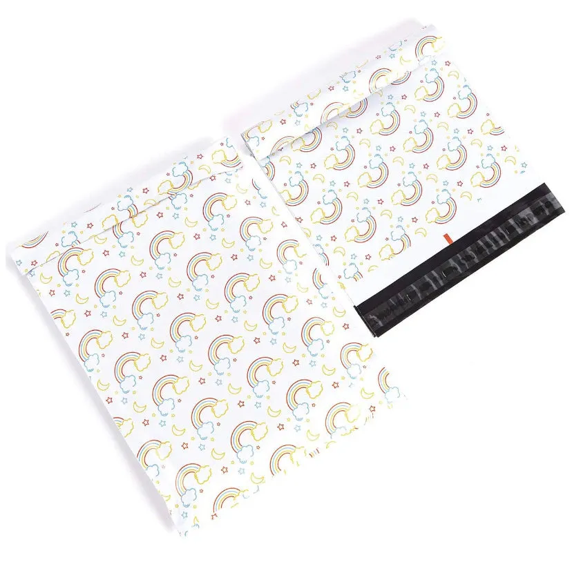 Rainbow 10x13 premium poly mailer - set of 10