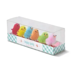 Rainbow Easter Chicks & Pom Pom Bunnies Clip-ons