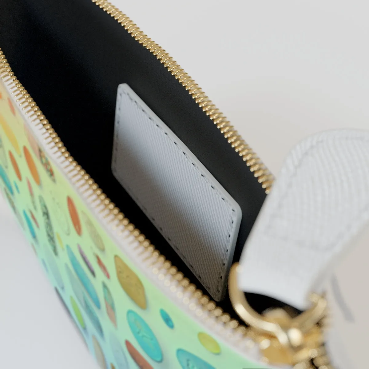 Rainbow Pill Grid - Mini Clutch Bag
