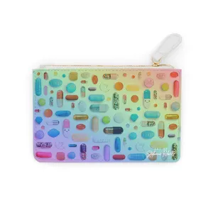 Rainbow Pill Grid - Mini Clutch Bag