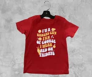 READY TO SHIP - I'm a Kansas City Fan Red Tee (FINAL SALE)