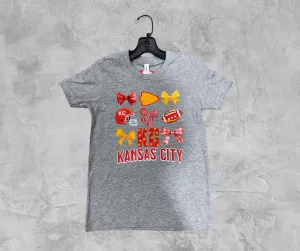 READY TO SHIP - Kansas City Bows Grey Tee (FINAL SALE)