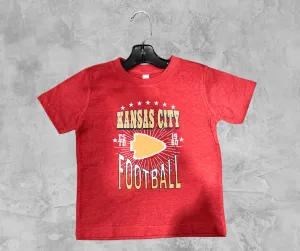 READY TO SHIP - Kansas City Football Red Tee (FINAL SALE)
