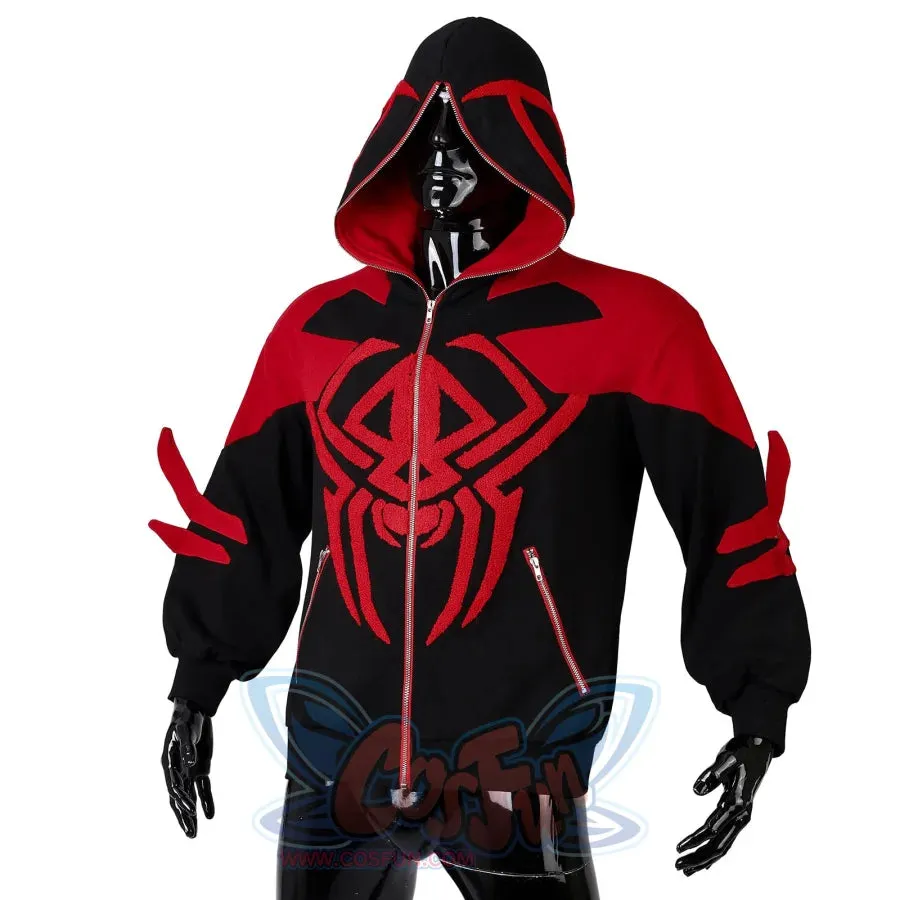 【READY TO SHIP】COSFUN Original Spider Theme Full Zip Hoodie Sweatshirt IF0006