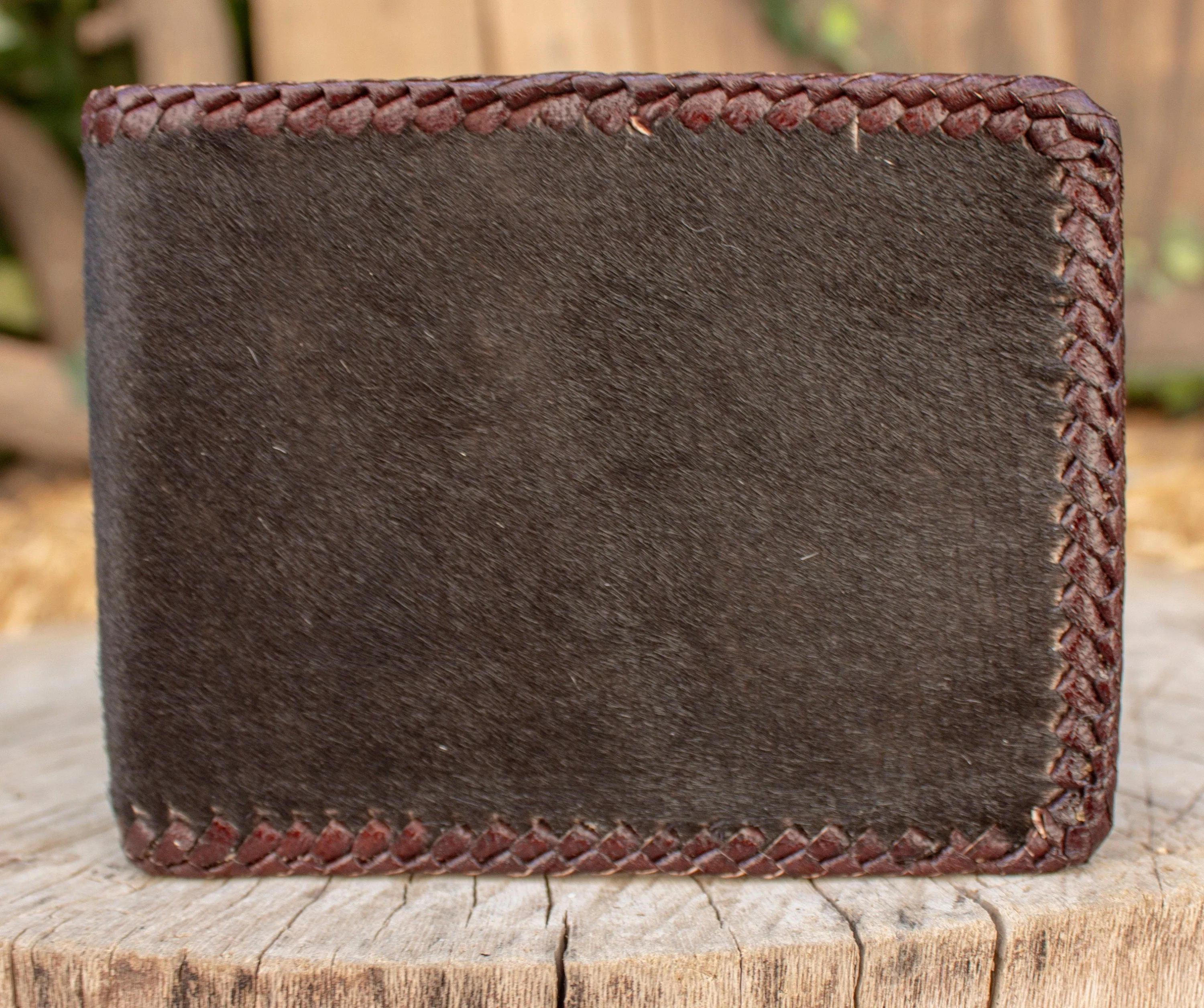 Real COWHIDE NATURAL HAIR cowboy leather western wallet cartera
