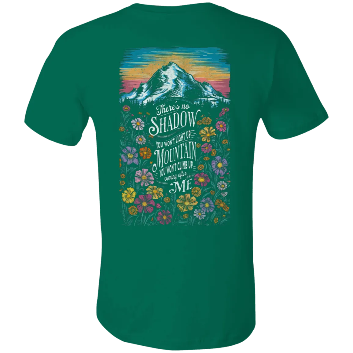 Reckless Love Flower Tee Front & Back Design - Christian Faith & Worship - Bella   Canvas