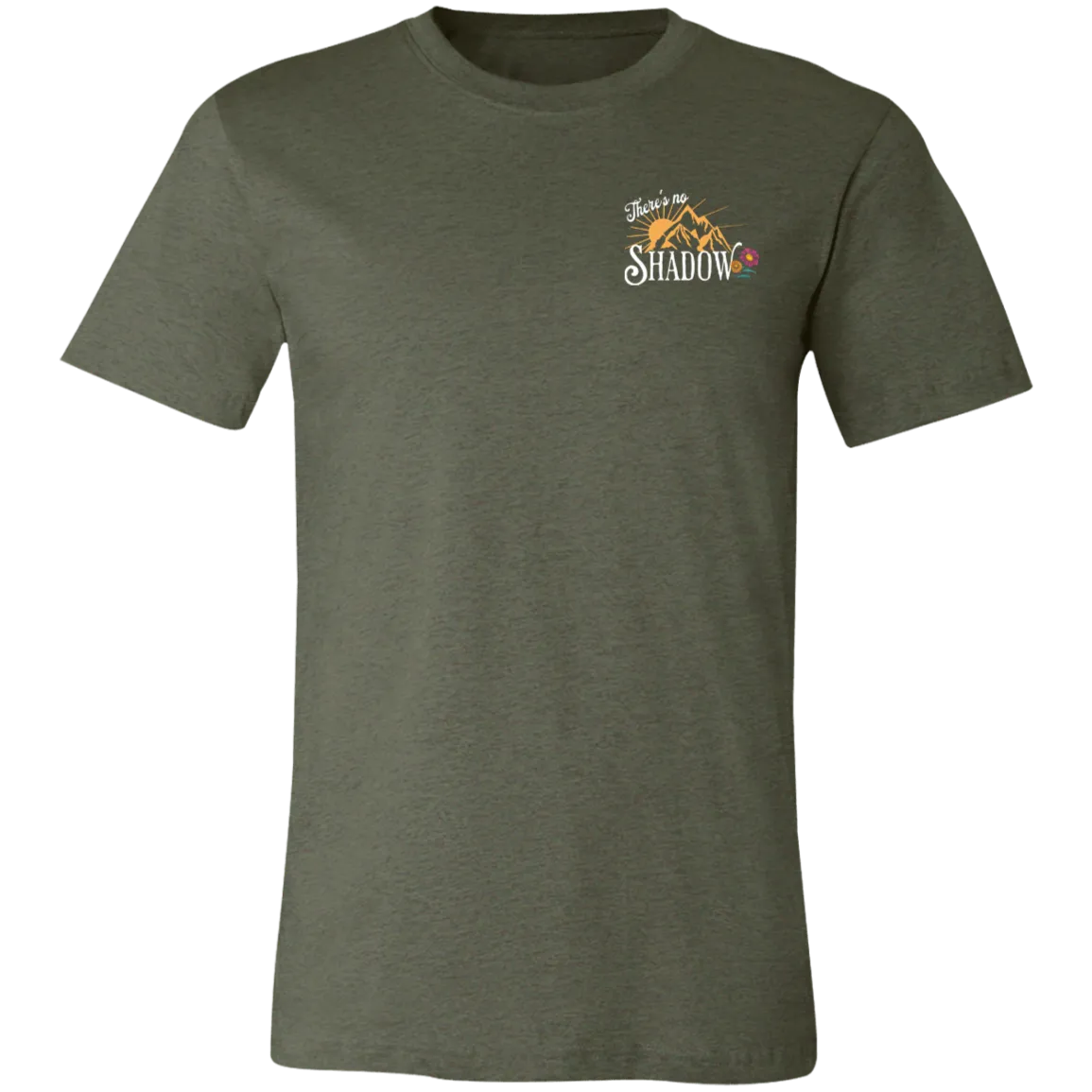 Reckless Love Flower Tee Front & Back Design - Christian Faith & Worship - Bella   Canvas