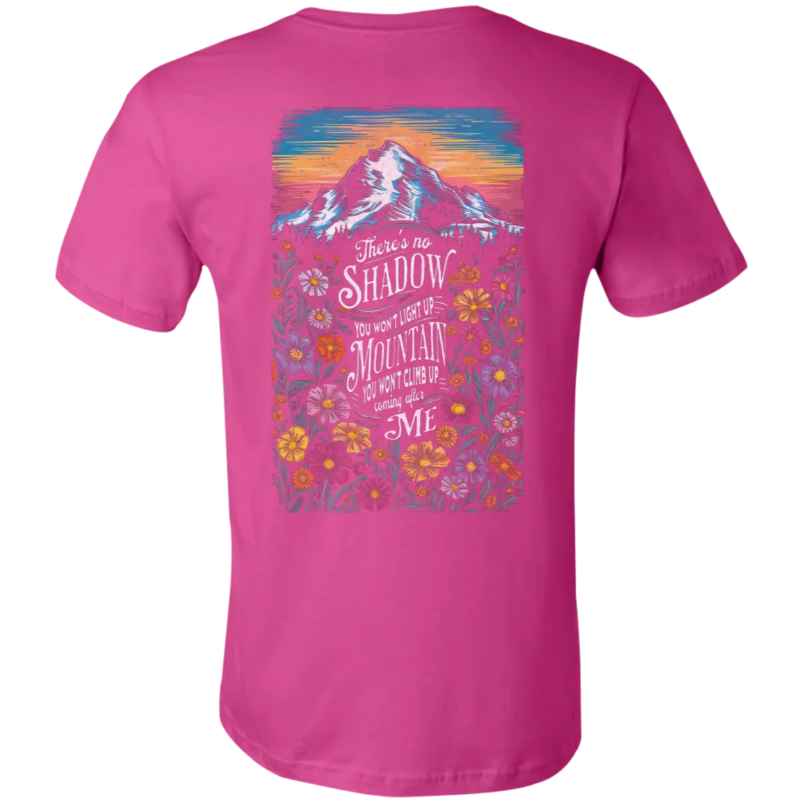 Reckless Love Flower Tee Front & Back Design - Christian Faith & Worship - Bella   Canvas