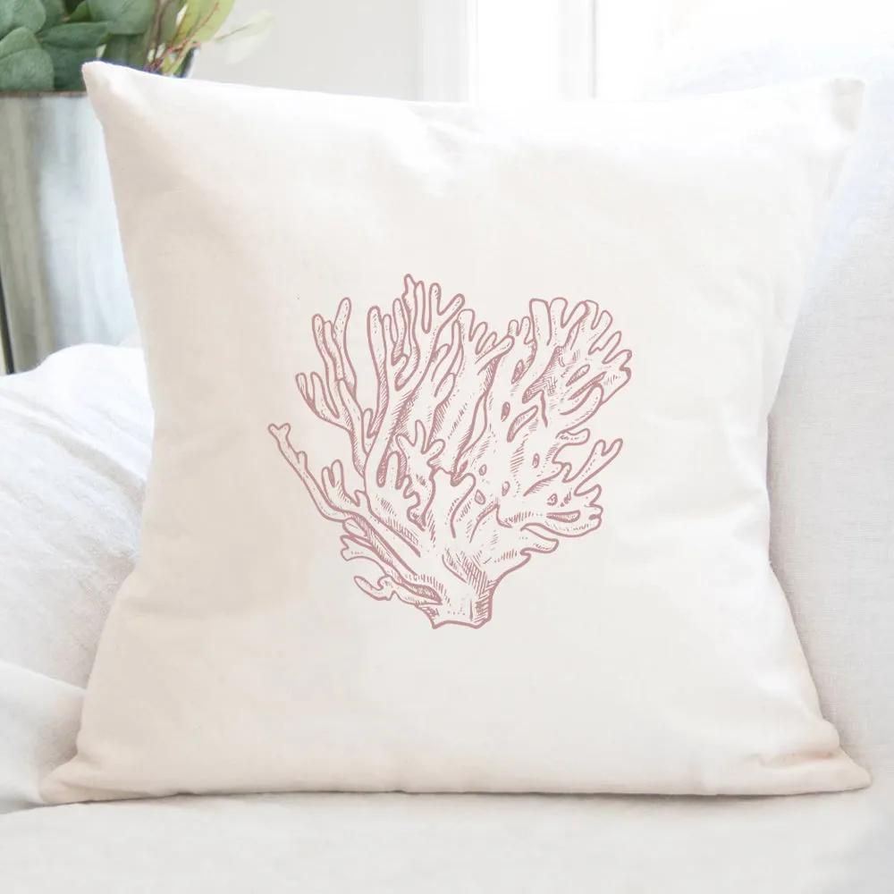 Red Coral - Square Canvas Pillow