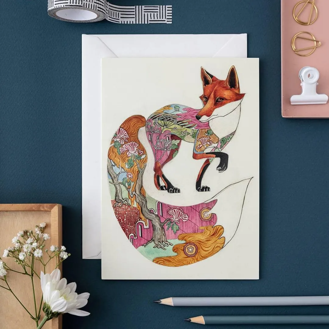 Red Fox Note Card