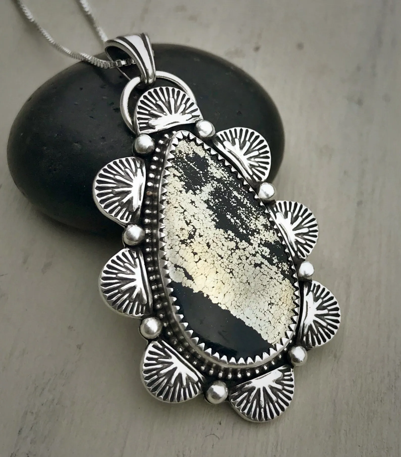 RESERVED: Apache Gold Hand Stamped Pendant