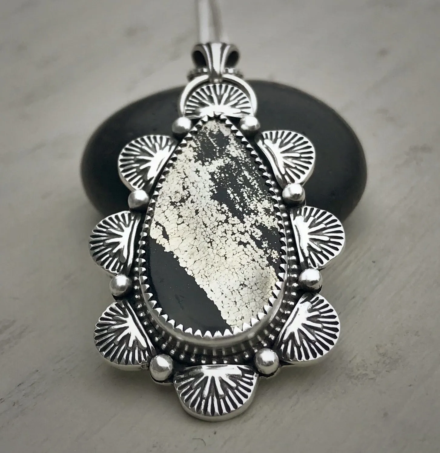 RESERVED: Apache Gold Hand Stamped Pendant