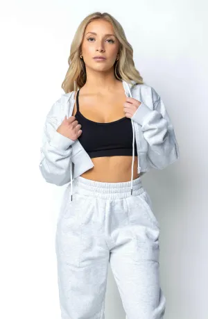 Reset Cropped Zip Up Hoodie