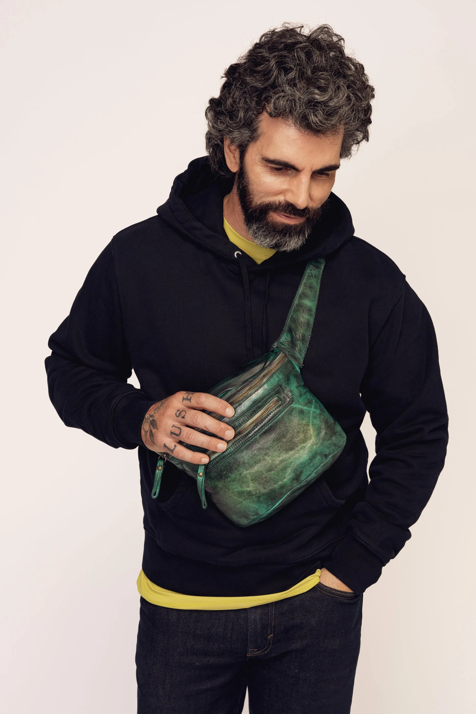 Rider Crossbody Sling Bag - Limited Edition - Gold Green