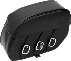 Rigid-Mount Universal Drifter Slant Leather Saddlebags
