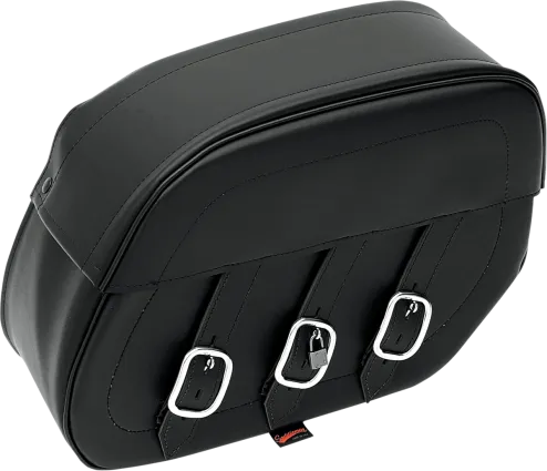 Rigid-Mount Universal Drifter Slant Leather Saddlebags