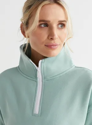 RIHANNA 1/4 ZIP UP SWEAT
