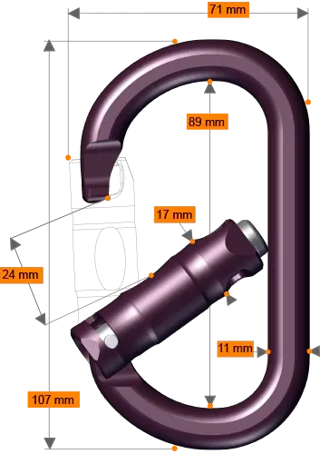 Rock Exotica - rockO Non-Locking Carabiner