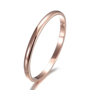Rose gold minimalist glossy bracelet-NSB1583ST
