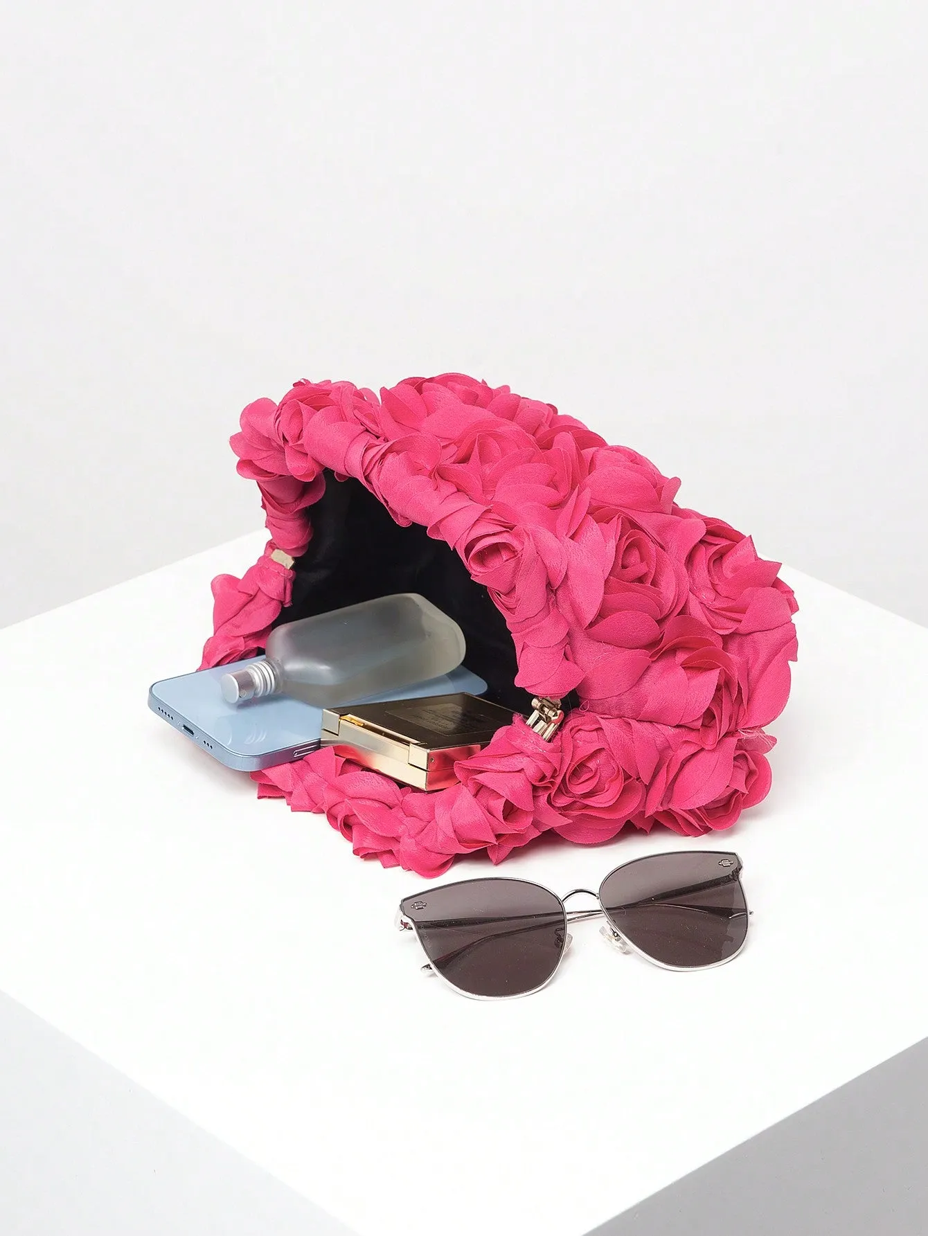 Rose Pattern Evening Bag