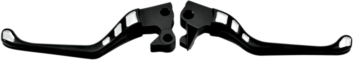 RSD 0062-4007-BM Avenger Inlay Brake/Clutch Lever Set - Contrast Cut