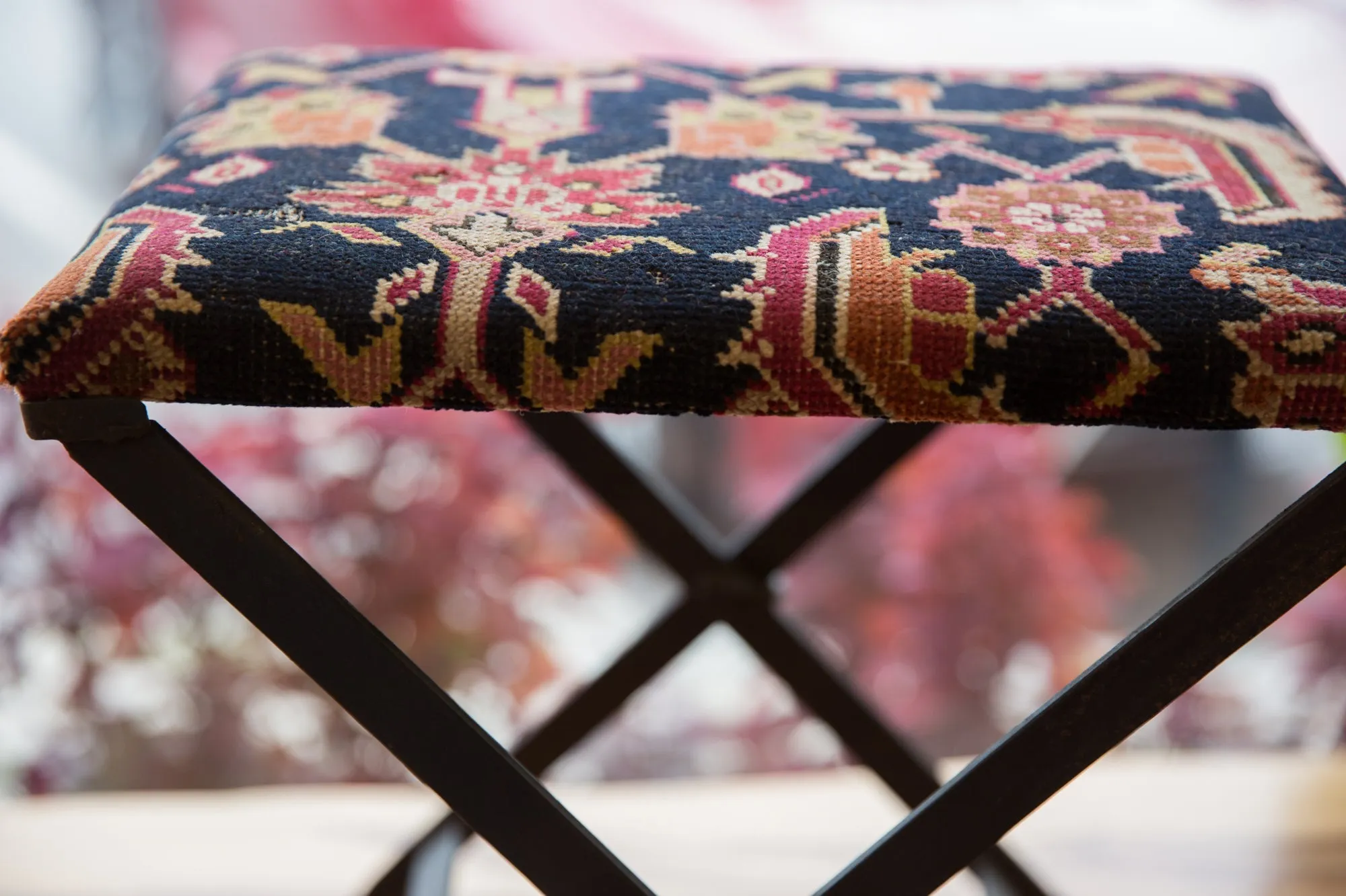Rug Fragment Footstool