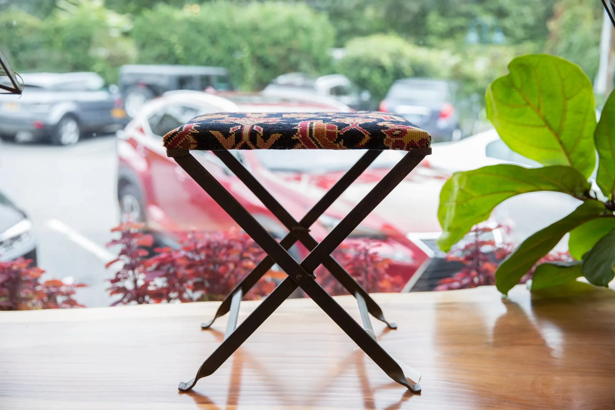 Rug Fragment Footstool