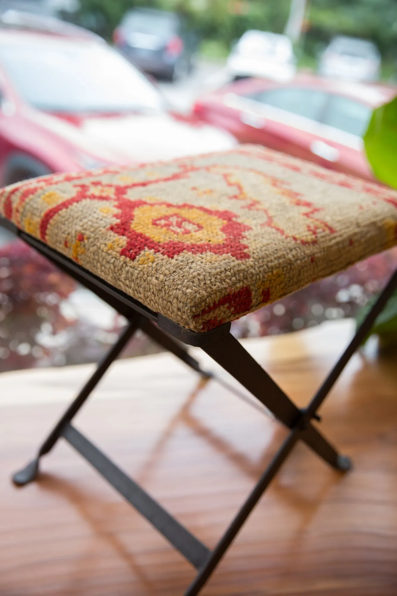 Rug Fragment Footstool